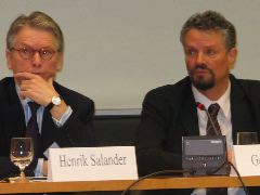 Foreign Minister Gernot Erhler with Henrik Salander