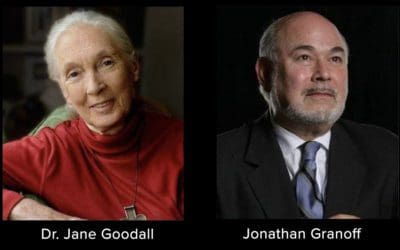 GSI President Jonathan Granoff and Dr. Jane Goodall for UN Peace Day 2020